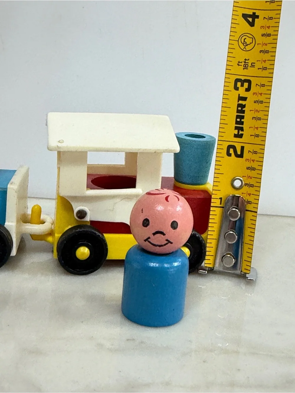Fisher Price Classic Wooden Pull-Along Train Toy with figurines 3